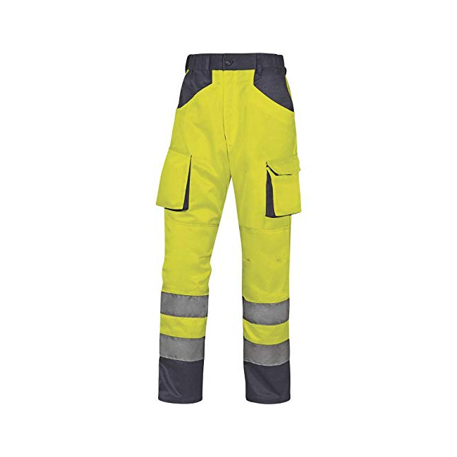 ARBEITSHOSE MIT HOHER SICHTBARKEIT MACH2 BAUMWOLLE POLYESTER Neongelb/Grau - DELTA PLUS