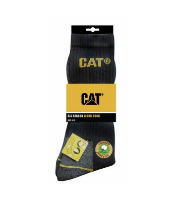 Lot de 3 paires de chaussettes CAT Noir - Caterpillar