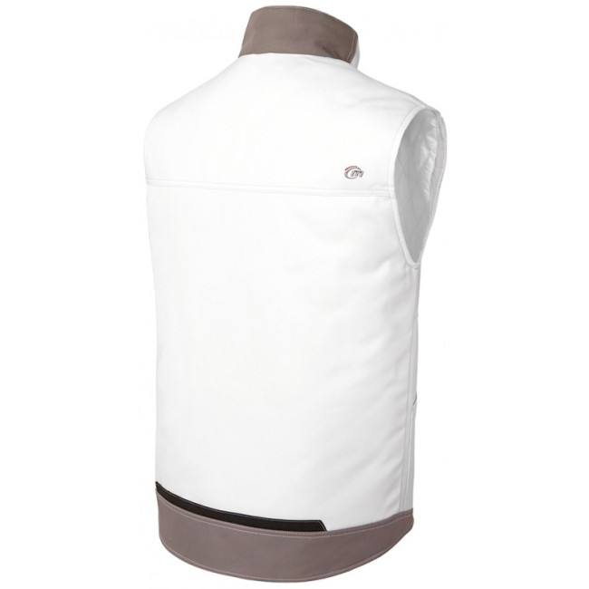 GEWATTEERD VEST WHITE AND PRO WIT - MOLINEL