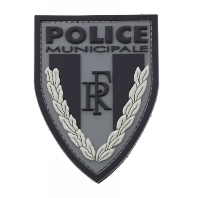 Naszywka naramienna Policja Miejska Niska widoczność czarna - DMB Products