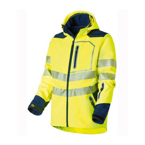 SOFTSHELL WETTERJACKE HV GELB/MARINE - MOLINEL