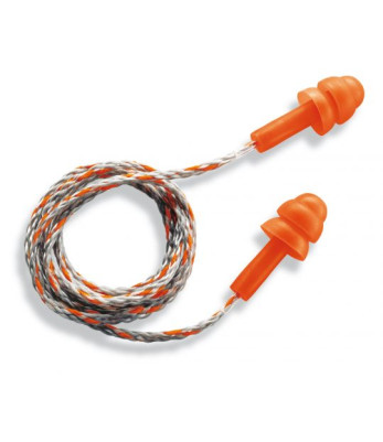 Bouchons d'oreille réutilisables avec cordon, SNR23, 50p box plastique - Uvex