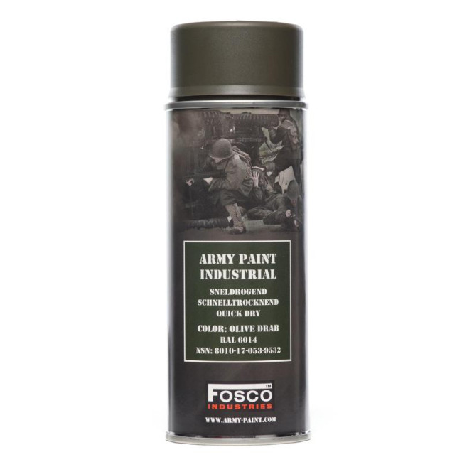 Militaire verfspray Olive Drab 400 ml - Fosco Industries