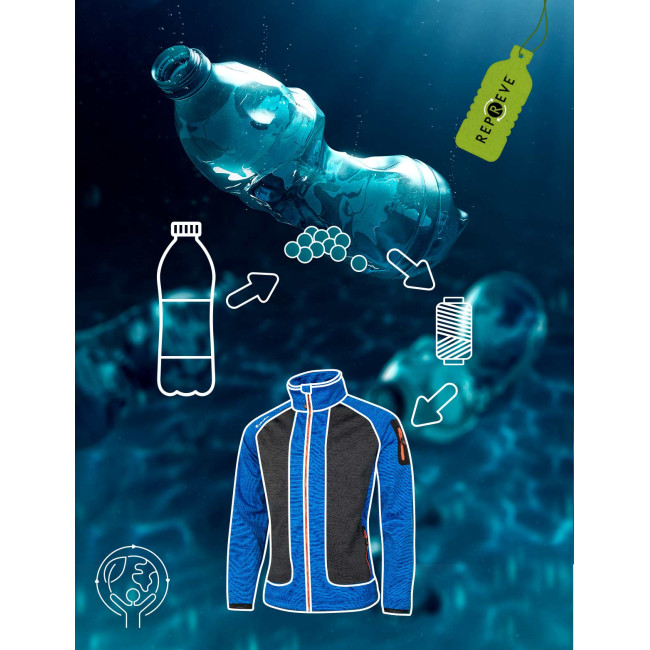 KINGSLEY Recycling Strickjacke - Albatros