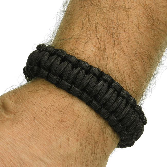 Paracord iron buckle 9 inch black CM074B - BCB