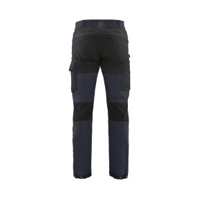 Pantalon maintenance stretch 4D Marine foncé/Noir