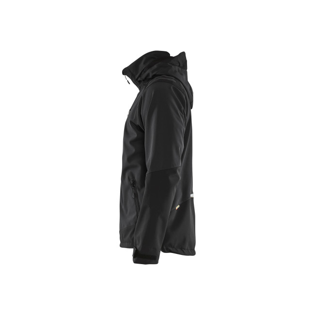 Veste softshell stretch 2D Noir/Rouge