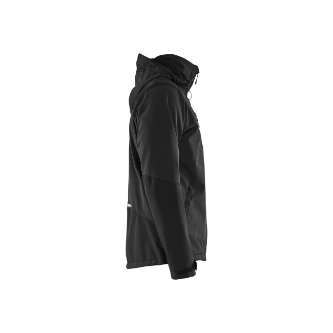 2D Stretch Softshell-Jacke Schwarz/Rot - Blaklader