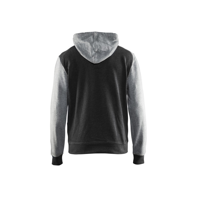 Schwarzer/Grau melierter Kapuzenpullover - Blaklader