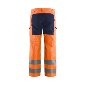 Pantalon artisan haute-visibilité +stretch Orange fluo/Marine - Blaklader