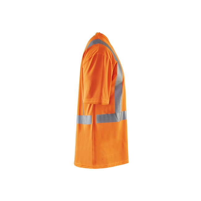 T-Shirt haute visibilité col V anti-UV anti-odeur Orange fluo - Blaklader