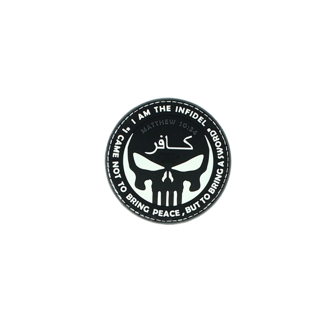 Naszywka L'infidèle Punisher czarna - JTG