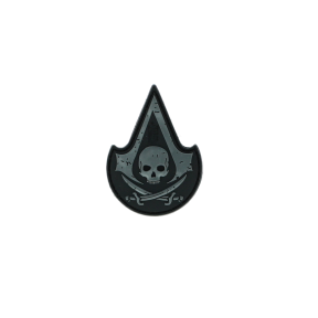 Naszywka Assassin Skull szara - JTG