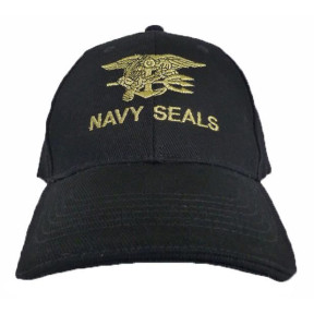 Czapka baseballowa Navy Seals Czarna - Fostex Garments