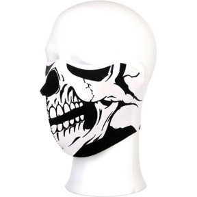 Biker mask half face white skull - 101 INC