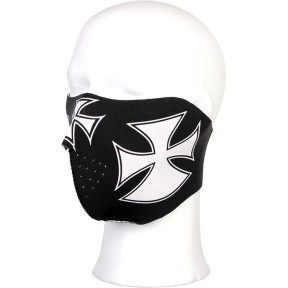 Biker mask half face maltezer cross - 101 INC