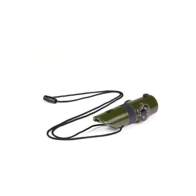 Tactisch fluitje 7 in 1 Groen - 101 INC
