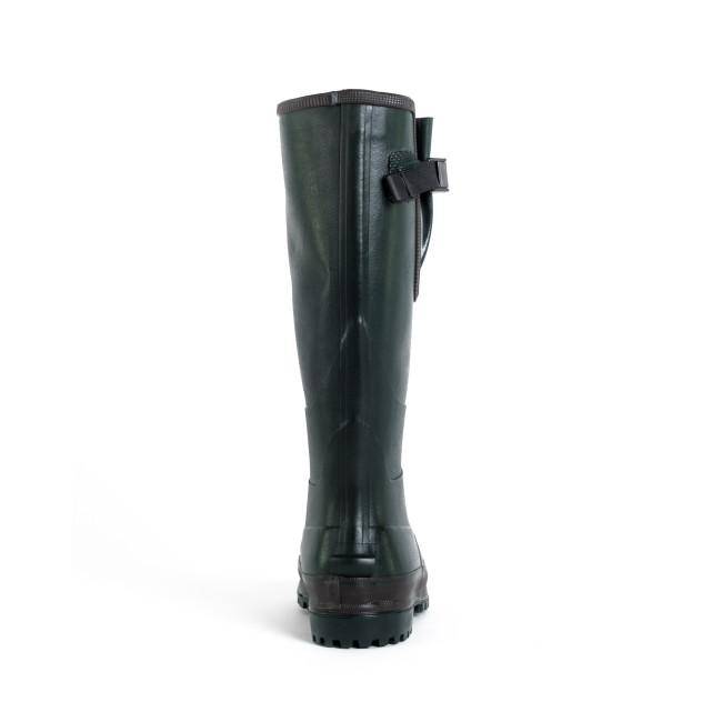 Gummistiefel Waldgrün 100% handgefertigt + Neopren-Futter mit Stahleinlage - GoodYear