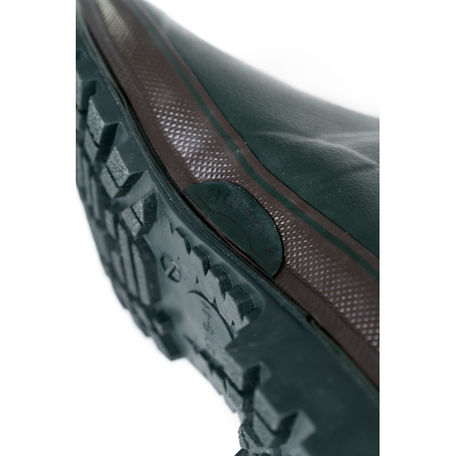 Waldgrüne Gummistiefel 100% handgefertigt + Neopren-Futter mit Stahleinlage - GoodYear