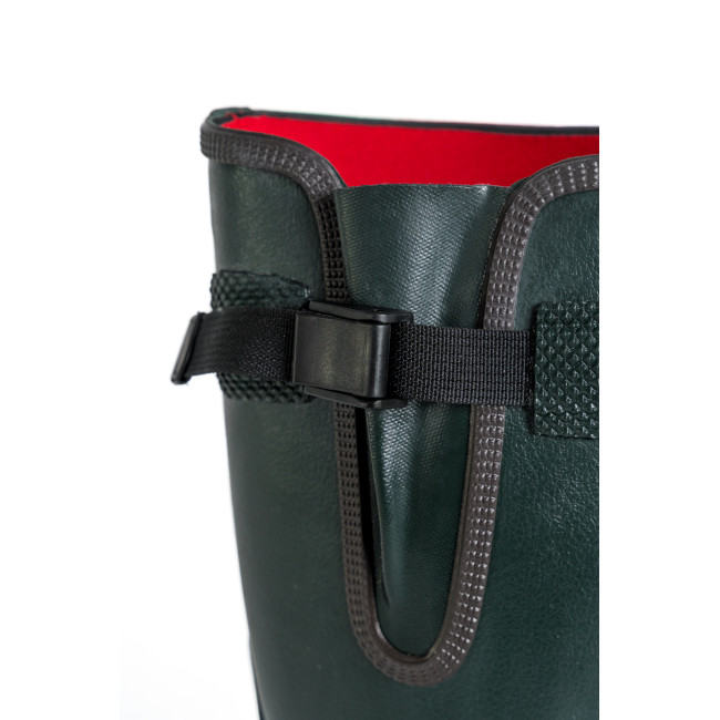 Bottes caoutchouc Vert Forêt 100% main + doublure Néoprène avec insert acier - GoodYear