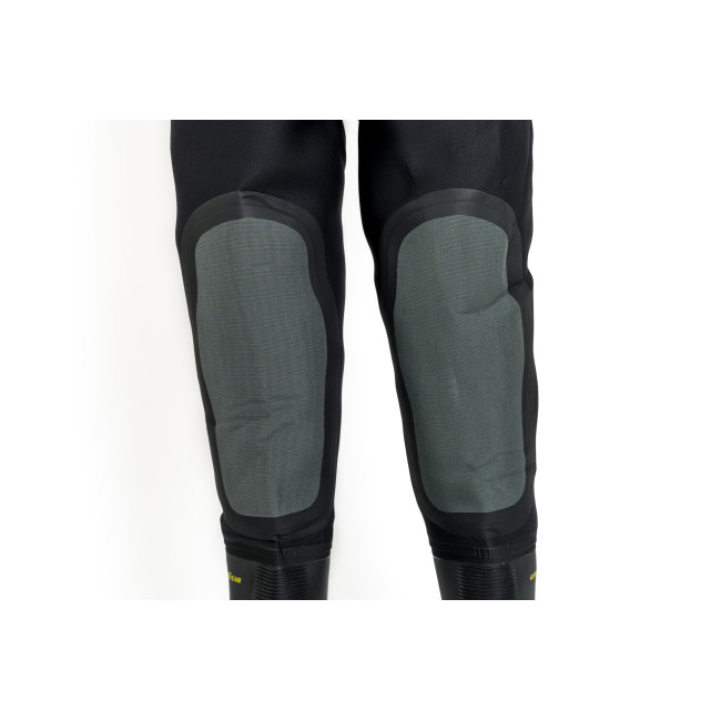 Waders Néoprène Noir 4mm + renfort genoux Cordura + bottes PVC - GoodYear