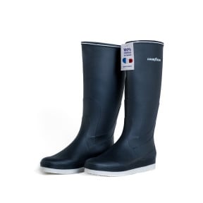 Buty Granatowe PVC żeglarskie sportowe 100% nadające się do recyklingu - Made in France - GoodYear