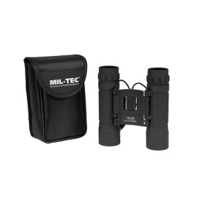 OPVOUWBARE VERREKIJKER 10X25 ZWART - Miltec