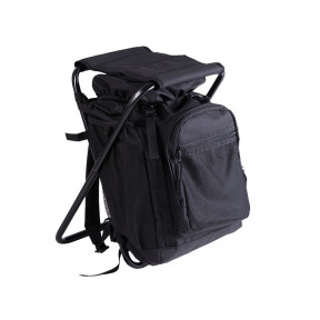 SAC À DOS AVEC TABOURET NOIR - Miltec