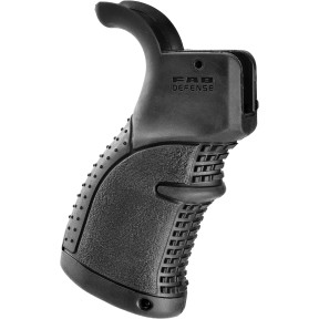 CROSSE PISTOLET CAOUTCHOUC NOIRE POUR AR15/M16/M4