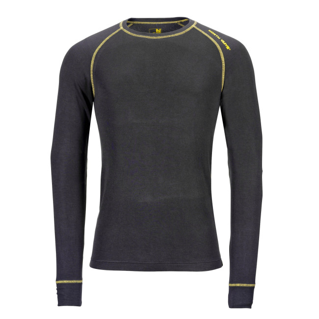 ARBEITS-UNTERZIEHSHIRT FERBER SCHWARZ - NORTH WAYS
