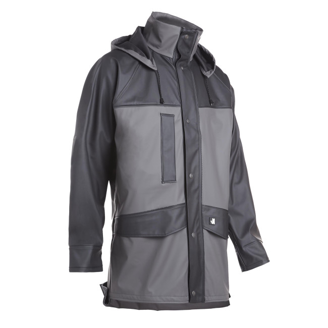 VESTE DE PLUIE DE TRAVAIL MORAY GRIS / NOIR - NORTH WAYS