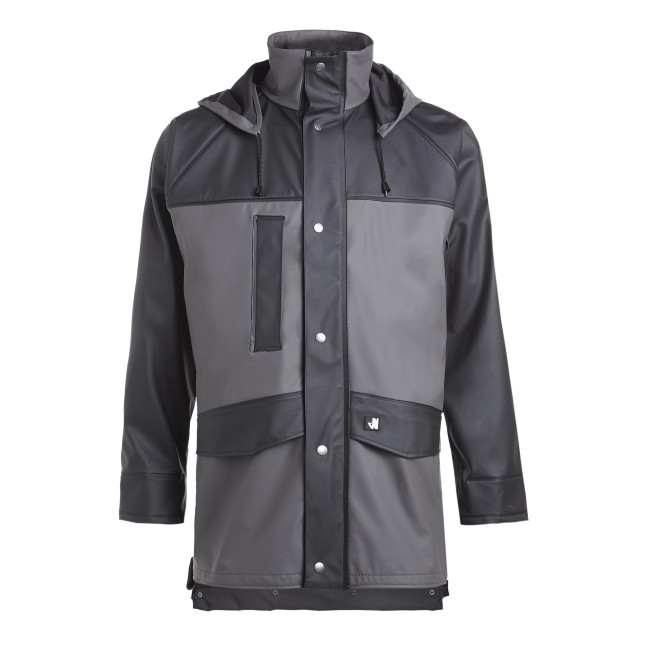 VESTE DE PLUIE DE TRAVAIL MORAY GRIS / NOIR - NORTH WAYS