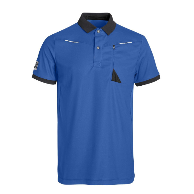 ARBEITS-POLOSHIRT HORTEN BLAU / SCHWARZ - NORTH WAYS