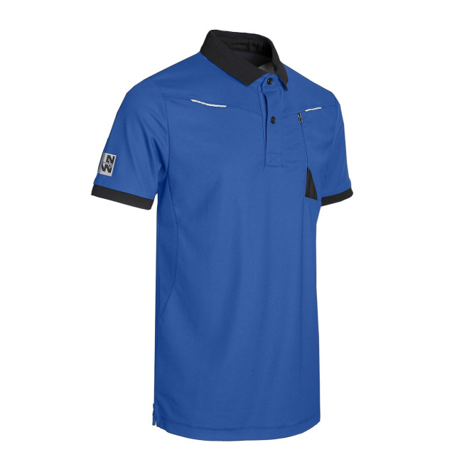 POLO DE TRAVAIL HORTEN BLEU / NOIR - NORTH WAYS