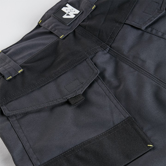 ARBEITSSHORTS HUGUES GRAU / SCHWARZ - NORTH WAYS