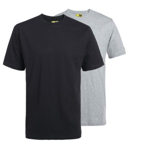 KORTE MOUWEN WERK T-SHIRT RACING GRIJS / ZWART - NORTH WAYS
