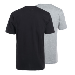 KURZARM-ARBEITS-T-SHIRT RACING GRAU / SCHWARZ - NORTH WAYS