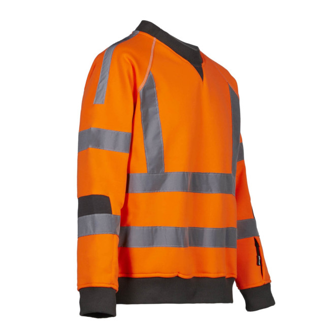 ARBEITS-SWEATSHIRT HV NEON-ORANGE FLUO - NORTH WAYS