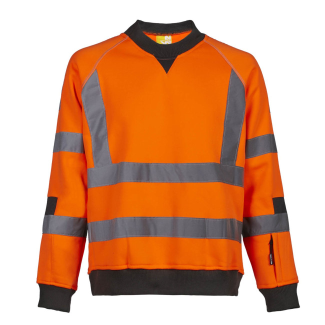 ARBEITS-SWEATSHIRT HV NEON ORANGE FLUO - NORTH WAYS