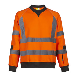 ARBEITS-SWEATSHIRT HV NEON ORANGE FLUO - NORTH WAYS
