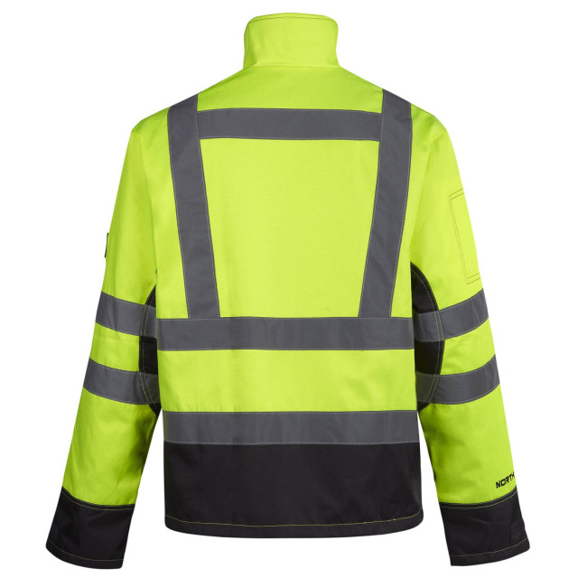 ARBEITSWARNWESTE ASFUR GELB - NORTH WAYS