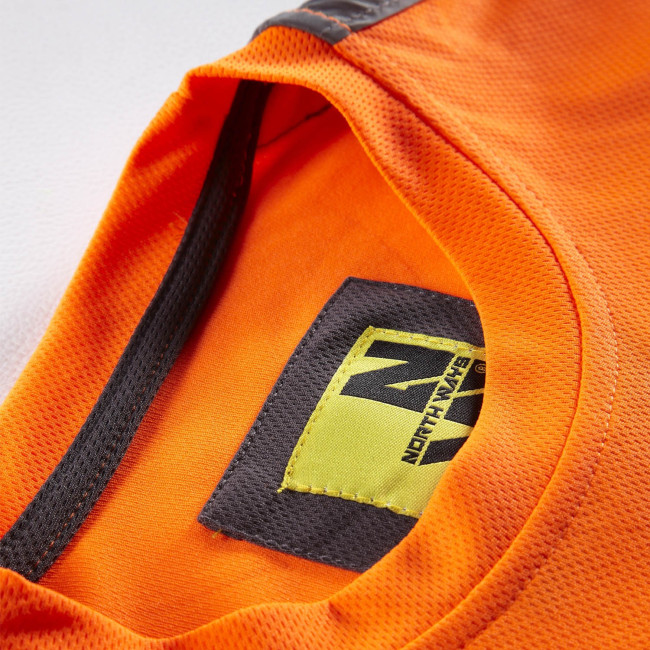 T-SHIRT KORTE MOUWEN HV WERKKLEDING ARMSTRONG FLUOR ORANJE - NORTH WAYS