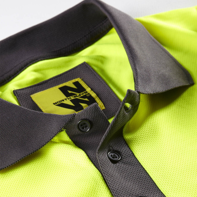 POLO HV DE TRAVAIL APOLLO JAUNE - NORTH WAYS