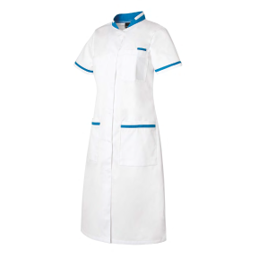ANGELINA KRANKENHAUSBLUSE FÜR DAMEN WEISS/BLAU - HASSON