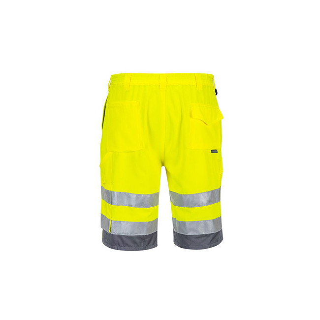 Bermuda Hoge Zichtbaarheid Geel/Grijs - Portwest