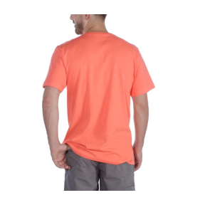 WARMES WETTER KURZARM-TASCHEN-T-SHIRT 104266 O12-HOT CORAL