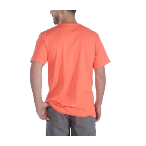 WARMES WETTER KURZARM-TASCHEN-T-SHIRT 104266 O12-HOT CORAL