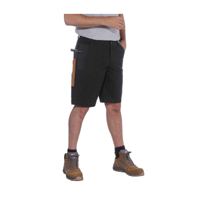 STEEL RF RELAXED FIT UTILITY WORK SHORT 104352 N04-BLACK
