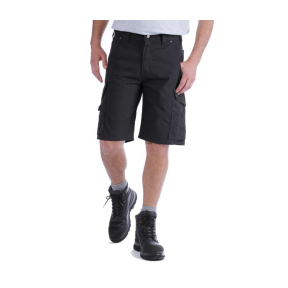 RIPSTOP CARGO WORK SHORT B357 001-BLK-BLACK