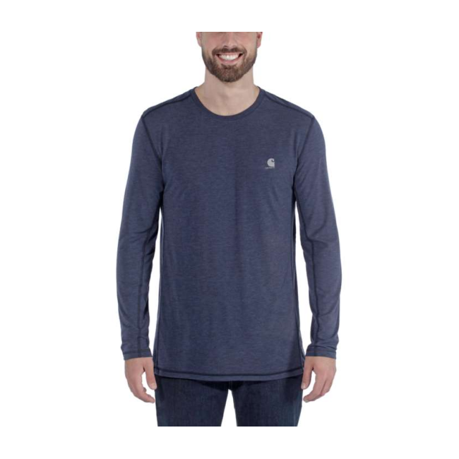 FORCE EXTREMES T-SHIRT L-S 102998 981-NAVY HEATHER